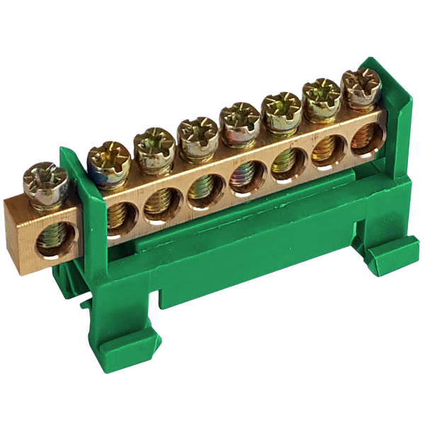 Terminal block F608G (green) 16 mm², 8x16 image 1