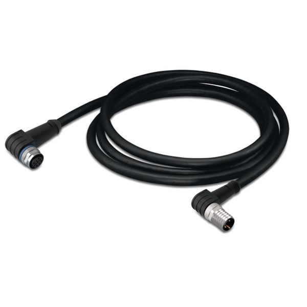 Sensor/Actuator cable M12A socket angled M8 plug angled image 4