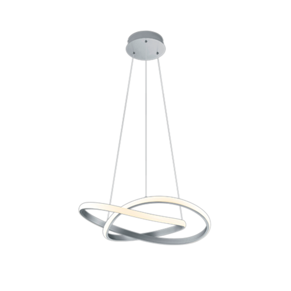 Course LED pendant brushed steel image 1