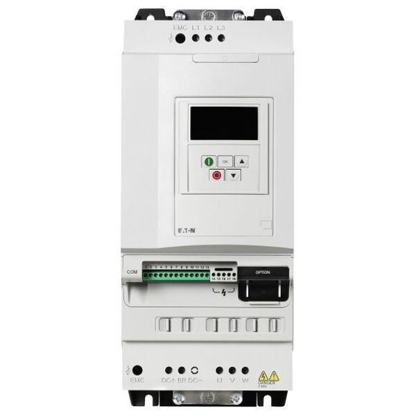 Frequency inverter, 400 V AC, 3-phase, 46 A, 22 kW, IP20/NEMA 0, Radio interference suppression filter, Additional PCB protection, FS4 image 1