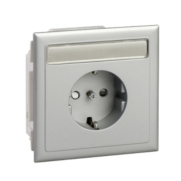 Thorsman - CYB-PS - socket outlet - single - 90° - alu metallic image 3