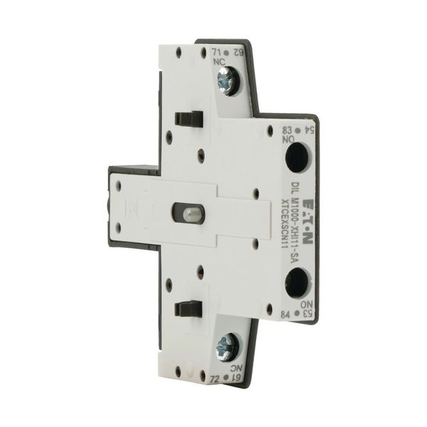 Auxiliary contact module, 2 pole, Ith= 10 A, 1 N/O, 1 NC, Side mounted, Screw terminals, DILM40 - DILM225A image 9