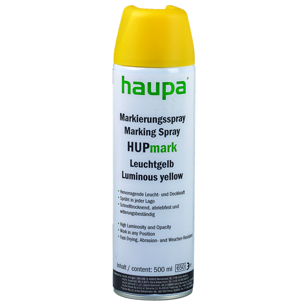 Marking spray "HUPmark" yellow Aerosol 500 ml image 1