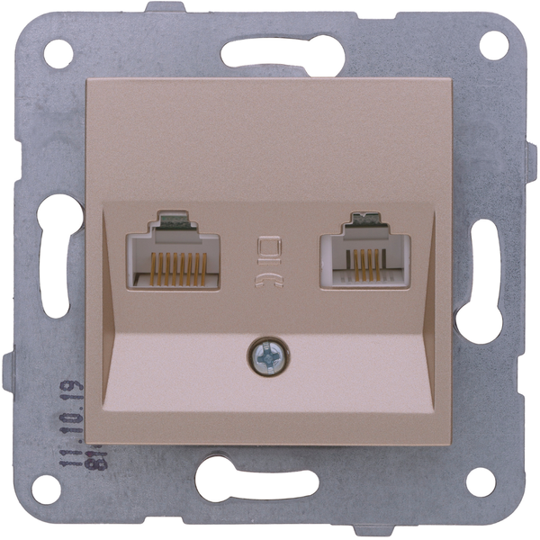 Karre Plus-Arkedia Bronze DATA+Numerical Phone Socket (CAT5+CAT3) image 1