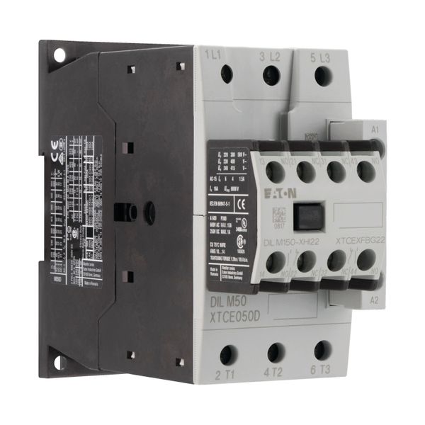 Contactor, 380 V 400 V 22 kW, 2 N/O, 2 NC, RDC 24: 24 - 27 V DC, DC operation, Screw terminals image 17