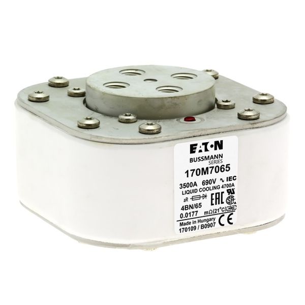 Fuse-link, high speed, 2200 A, AC 1000 V, size 4, 120 x 105 x 80 mm, aR, IEC, single indicator image 5