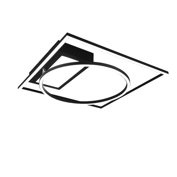 Downey LED ceiling lamp matt black image 1