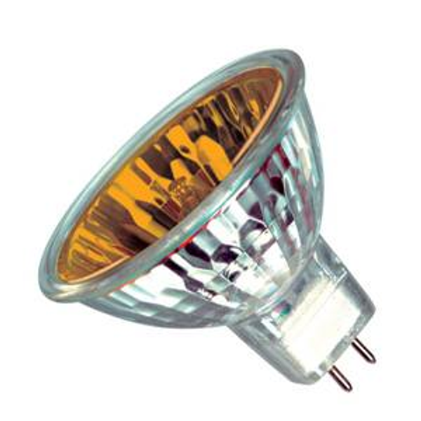 Halogen Bulb MR16 50W GU5.3 12" 12V yellow Radium image 1