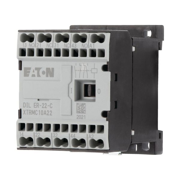 Contactor relay, 230 V 50 Hz, 240 V 60 Hz, N/O = Normally open: 2 N/O, N/C = Normally closed: 2 NC, Spring-loaded terminals, AC operation image 12