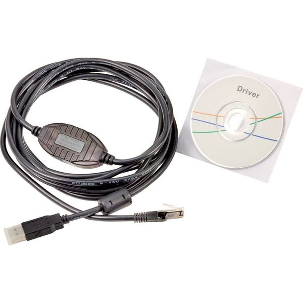 USB-to-RJ45 (RS-485) connection cable for DG1 variable frequency drives image 2