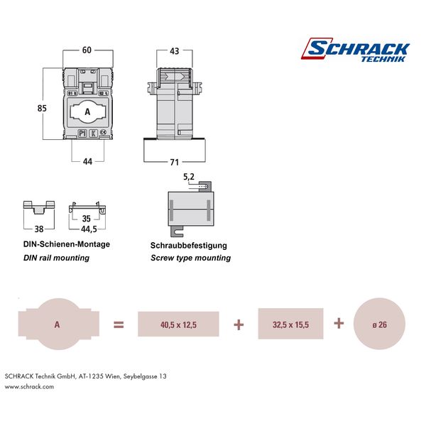 Current transformer 250/5A 40x10, class 0.5 image 10