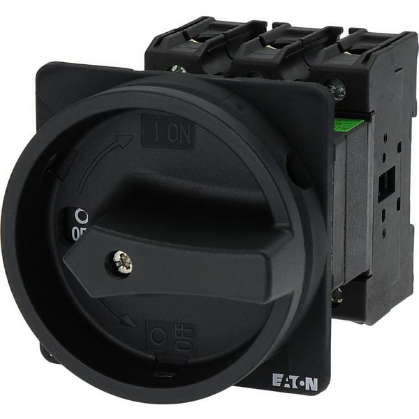 Main switch, P3, 100 A, rear mounting, 3 pole, STOP function, With black rotary handle and locking ring, Lockable in the 0 (Off) position image 19