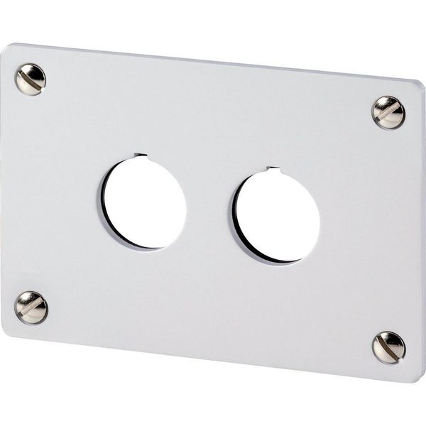 Flush mounting plate, 2 mounting locations image 3