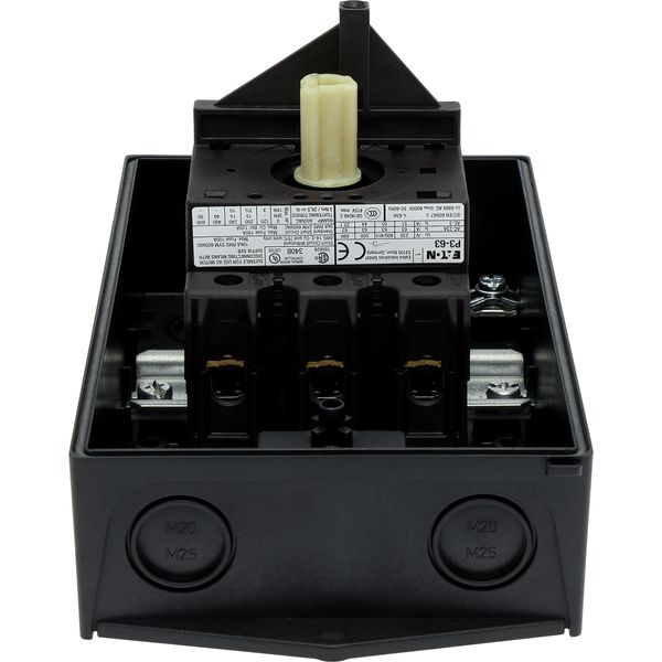 On-Off switch, P3, 63 A, surface mounting, 3 pole, Emergency switching image 15