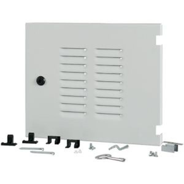 Section wide door, ventilated, right, HxW=350x425mm, IP42, grey image 4