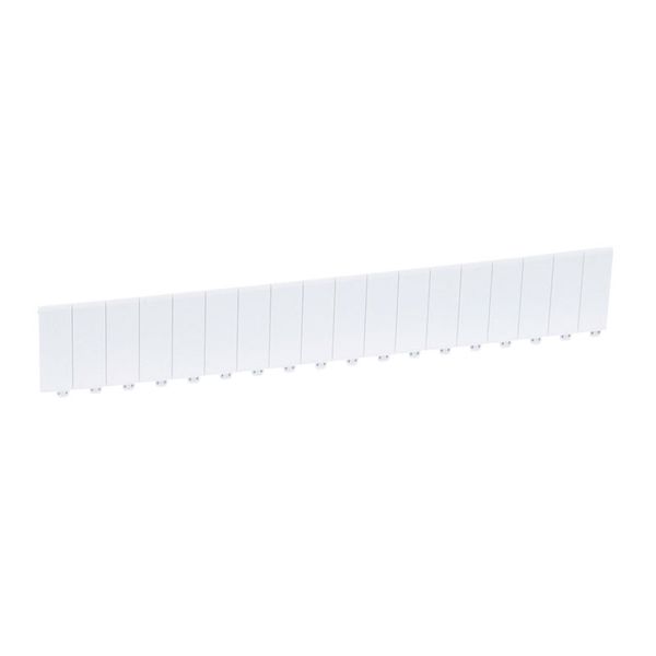 Blanking plate 18 modules - separable into modules or 1/2 modules - white image 2
