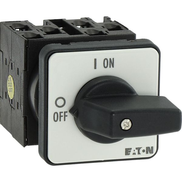 On-Off switch, T0, 20 A, flush mounting, 3 contact unit(s), 6 pole, with black thumb grip and front plate image 19