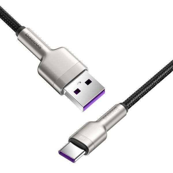 Cable USB A plug - USB C plug 1.0m black 66W Cafule BASEUS image 4