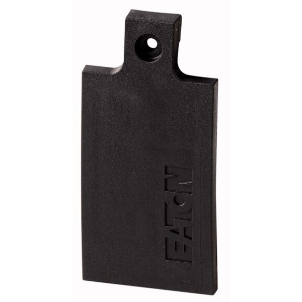 Screw-on cover, insulated material, black image 1