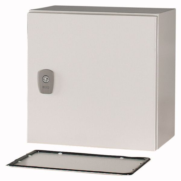 Wall enclosure with mounting plate, HxWxD=300x300x200mm image 1