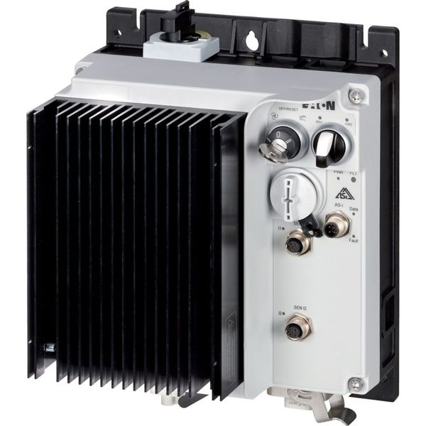 Speed controllers, 2.4 A, 0.75 kW, Sensor input 4, 230/277 V AC, AS-Interface®, S-7.4 for 31 modules, HAN Q4/2, with manual override switch, with brak image 10