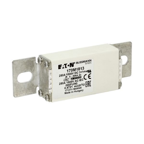 Fuse-link, high speed, 250 A, DC 1000 V, size 000, 24 x 36 x 115 mm, aR, IEC image 19