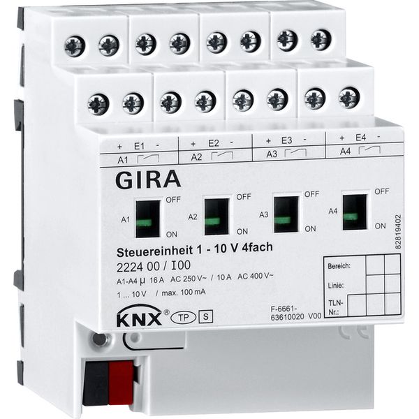 ctrl.unit 1 - 10 V 4-g man.act. KNX image 1