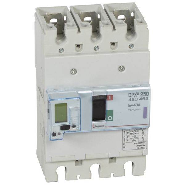 MCCB electronic + energy metering - DPX³ 250 - Icu 50 kA - 400 V~ - 3P - 40 A image 2