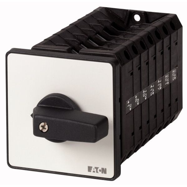 Reversing multi-speed switches, T5B, 63 A, flush mounting, 7 contact unit(s), Contacts: 12, 45 °, maintained, With 0 (Off) position, 2-1-0-1-2, Design image 1