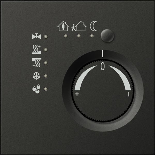 Thermostat KNX Room temp. controller, alum. image 1