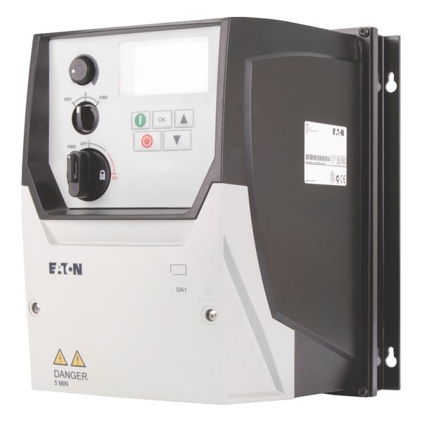 Variable frequency drive, 400 V AC, 3-phase, 5.8 A, 2.2 kW, IP66/NEMA 4X, Radio interference suppression filter, OLED display, Local controls image 4