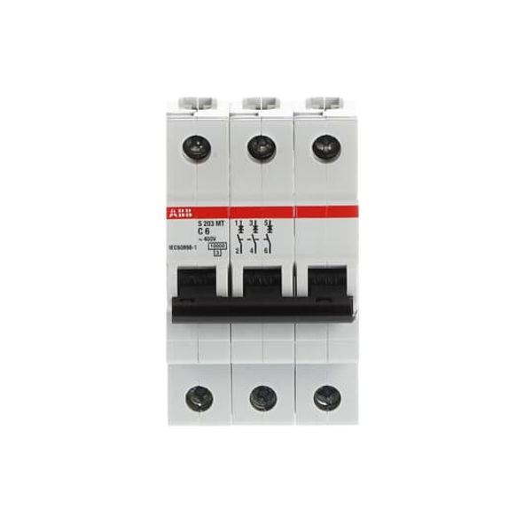 S203MT-C6 Miniature Circuit Breaker - 3P - C - 6 A image 5