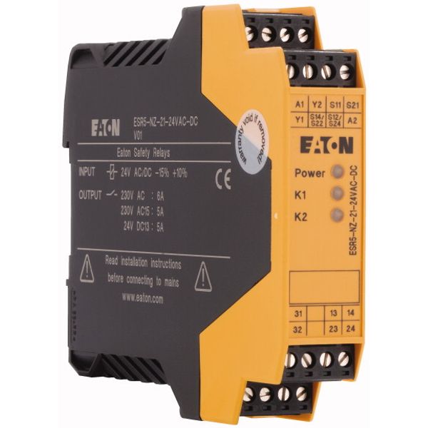Safety two-hand relay, 24VDC/AC, 2-channel, 2 enabling paths image 4