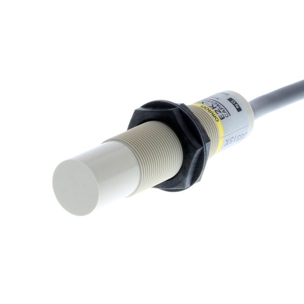 Proximity sensor, capacitive, M18, unshielded, 8 mm, AC, 2-wire, NO, 5 image 1