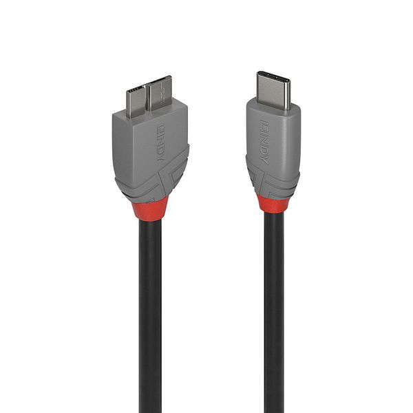 1m USB 3.2 Type C to Micro-B Cable, 5Gbps, Anthra Line USB Type C Male to Micro-B Male image 1