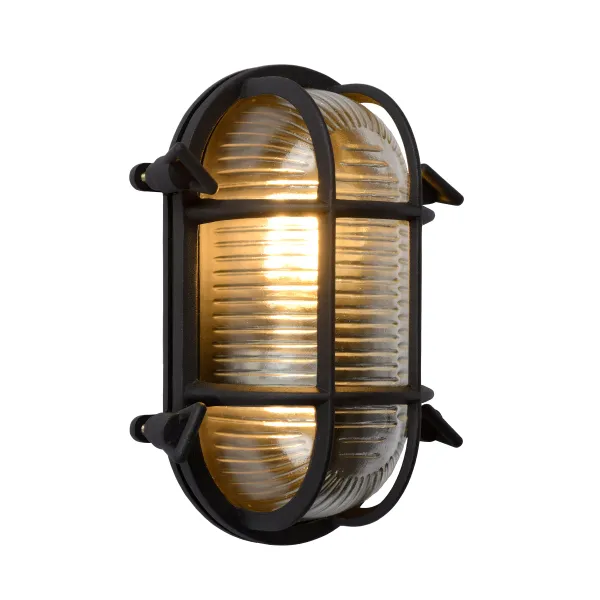 Lucide DUDLEY - Wall light Outdoor - 1xE27 - IP65 - Black image 1