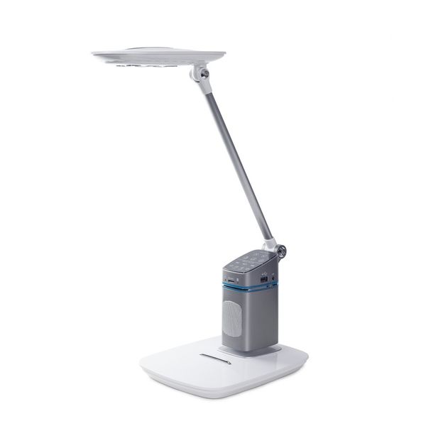 Oreon LED Desk lamp 10W CCT USB Silver image 2