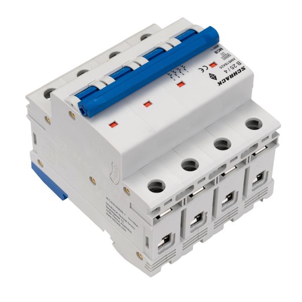 Miniature Circuit Breaker (MCB) AMPARO 6kA, B 25A, 4-pole image 5