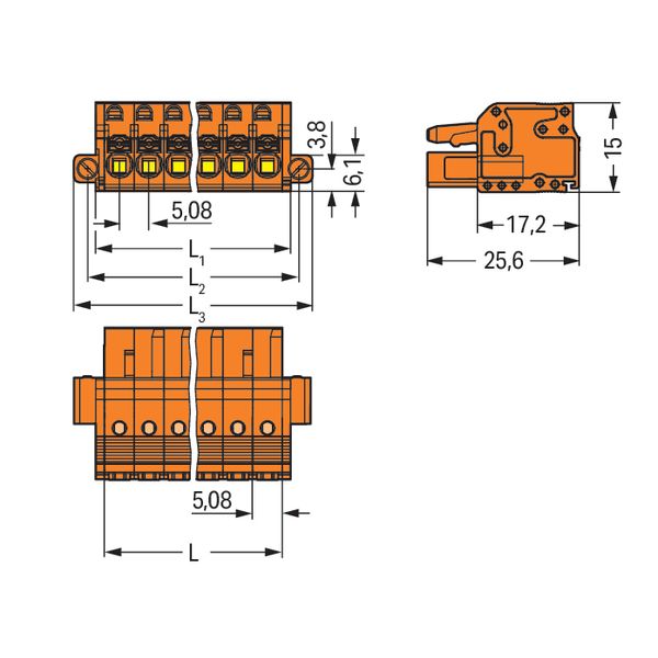 2231-312/107-000 1-conductor female connector; push-button; Push-in CAGE CLAMP® image 4