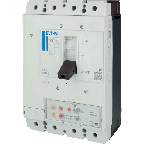 NZM3 PXR20 circuit breaker, 630A, 4p, screw terminal, earth-fault protection image 15