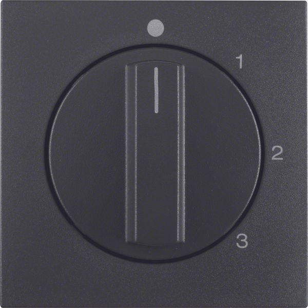 Centre plate rotary knob 3-step switch, neutral position, B.3/B.7, ant image 1