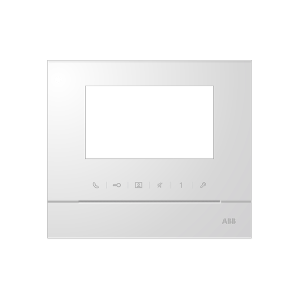 52311FC-W Front cover for 4.3" video hands-free,White image 1