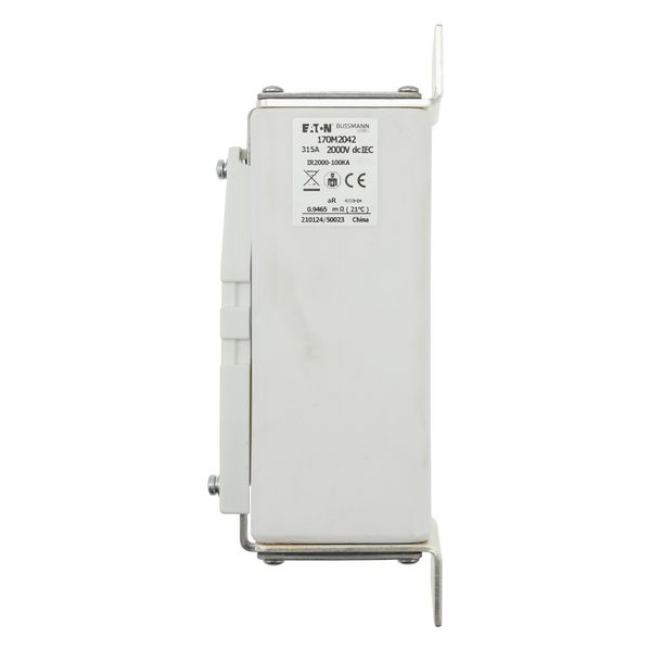 Fuse-link, high speed, 315 A, DC 2000 V, 65 x 89 x 213 mm, aR, IEC, with indicator image 12