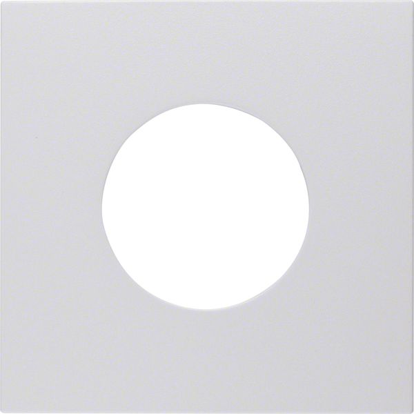 Centre plate f. push-button/pilot lamp E10, S.1/B.3/B.7, p.white, matt image 3