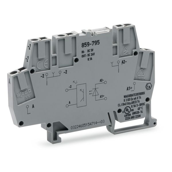 859-795 Optocoupler module; Nominal input voltage: 5 VDC; Output voltage range: 3 … 30 VDC image 1