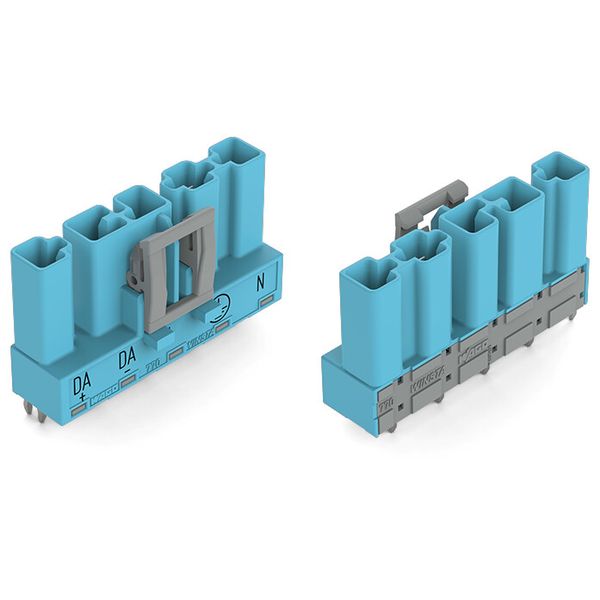 Plug for PCBs straight 5-pole blue image 1