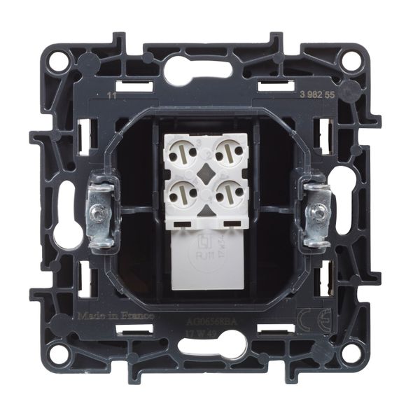 RJ11 SOCKET BLACK image 3