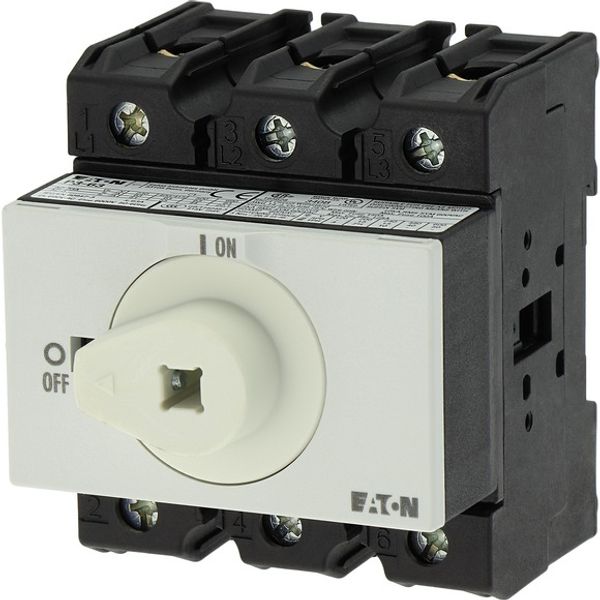 Main switch, P3, 63 A, rear mounting, 3 pole image 5
