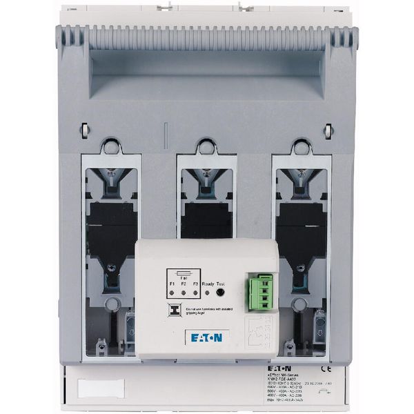 NH fuse-switch 3p flange connection M10 max. 240 mm², mounting plate, electronic fuse monitoring, NH2 image 8