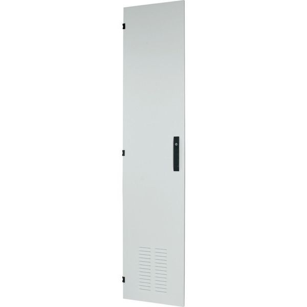 Section wide door, ventilated, left, HxW=2000x425mm, IP42, grey image 6